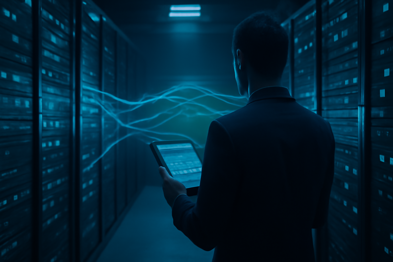 Especialista monitorando filas de mensagens entre servidores de uma loja virtual