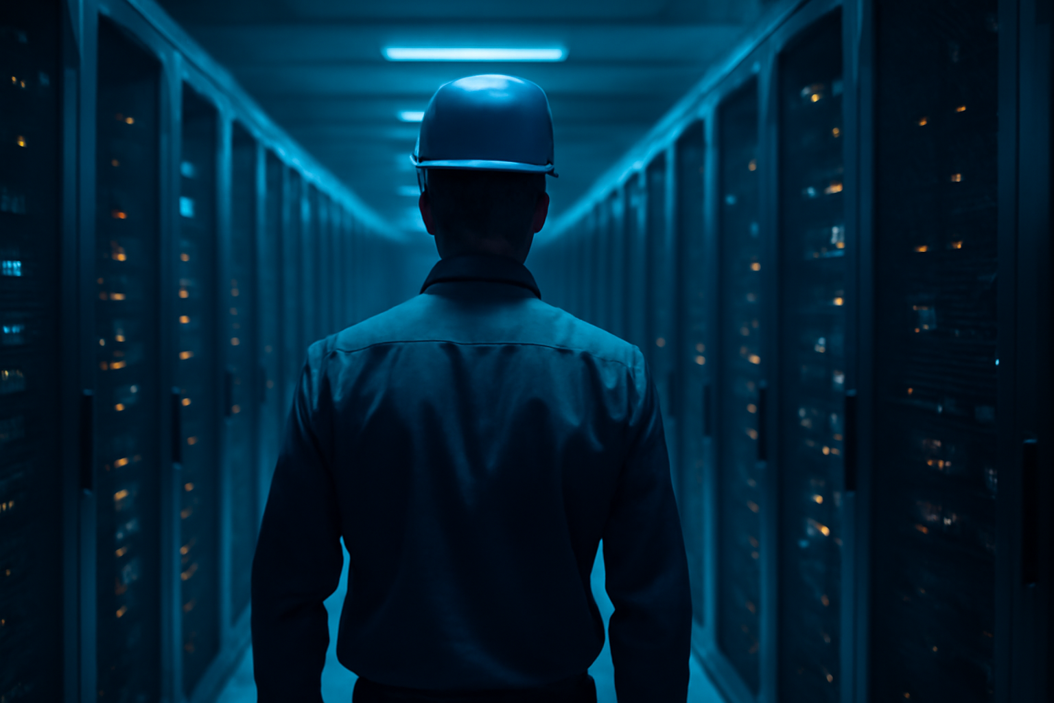 Especialista analisando servidores durante diagnóstico de acesso ao painel administrativo de uma loja virtual