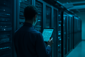 Especialista avaliando infraestrutura para atualizar uma loja ao Adobe Commerce 2.4.9