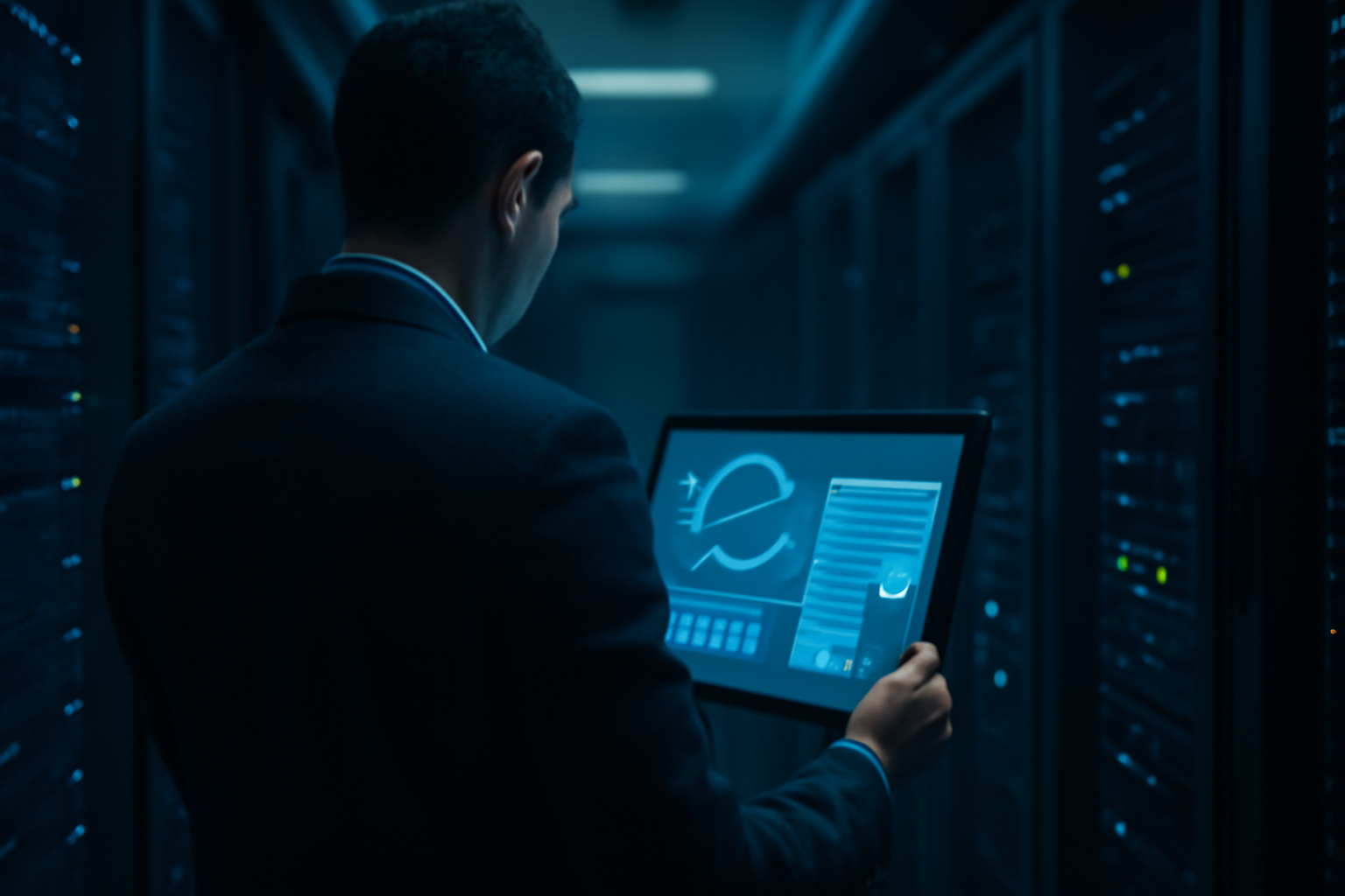 Especialista revisando a sincronização de configurações entre ambientes do Adobe Commerce