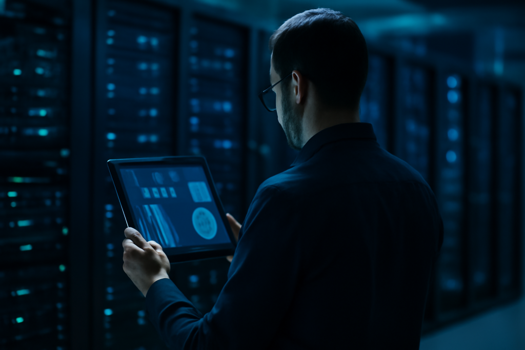 Especialista analisando a lentidão de uma loja Magento em ambiente de servidores
