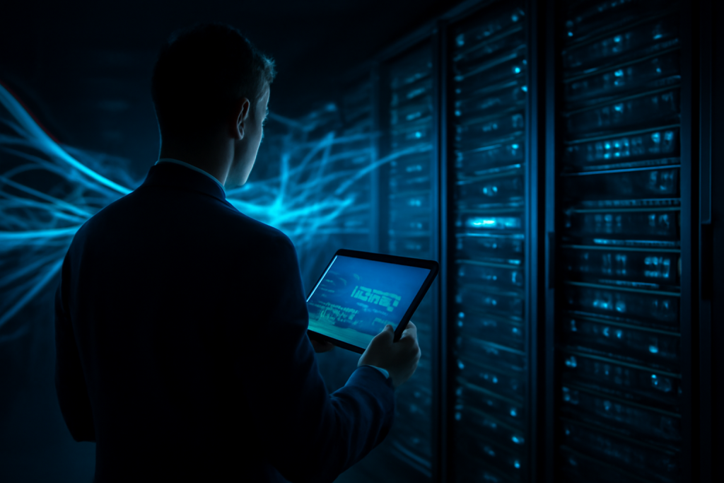Especialista analisando o Redis do Magento 2 em uma infraestrutura de servidores